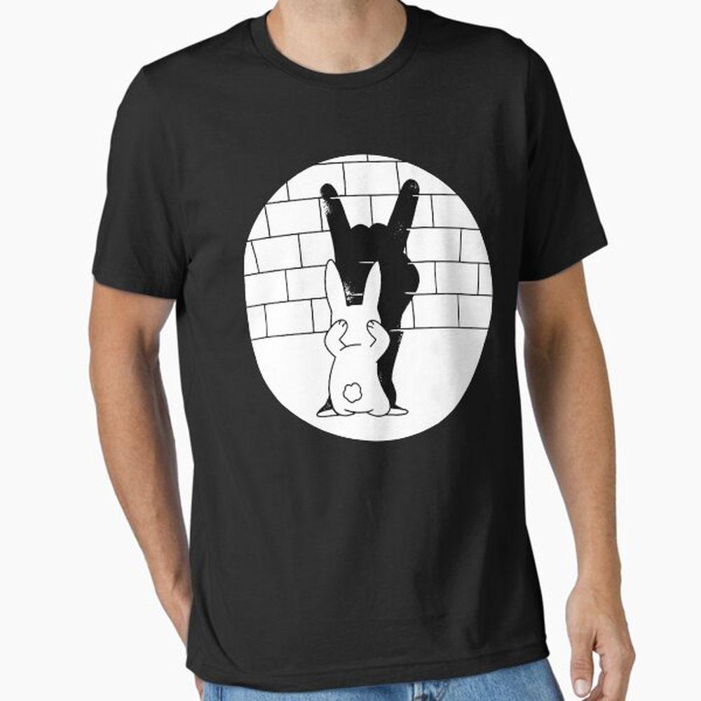 Funny Rabbit Rock And Roll Hand Shadow Awesome Shirt Funny Rabbit Rock And Roll Hand Shadow Awesome Shirt